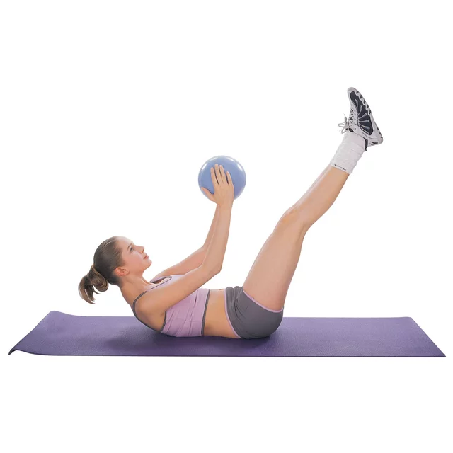 Piłka do ćwiczeń inSPORTline Aerobic Ball ∙ nośność 120 kg ∙ materiał PVC ∙ do aerobiku i rozciągania - Czarny