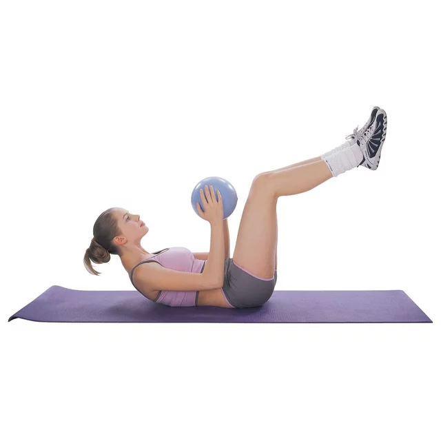 Piłka do ćwiczeń inSPORTline Aerobic Ball ∙ nośność 120 kg ∙ materiał PVC ∙ do aerobiku i rozciągania - Czarny