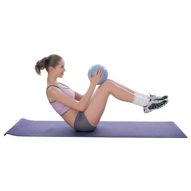 Piłka do ćwiczeń inSPORTline Aerobic Ball ∙ nośność 120 kg ∙ materiał PVC ∙ do aerobiku i rozciągania - Czarny