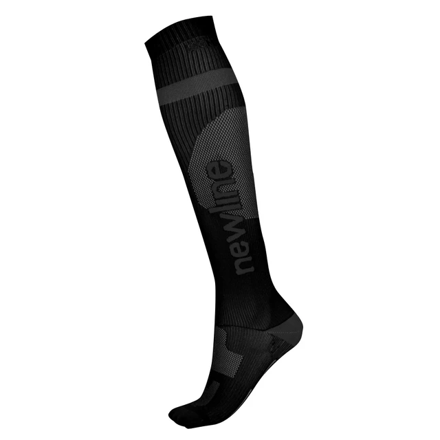 Podkolanówki skarpety kompresyjne do biegania Newline Compression Sock 90941 - Biały - Czarny