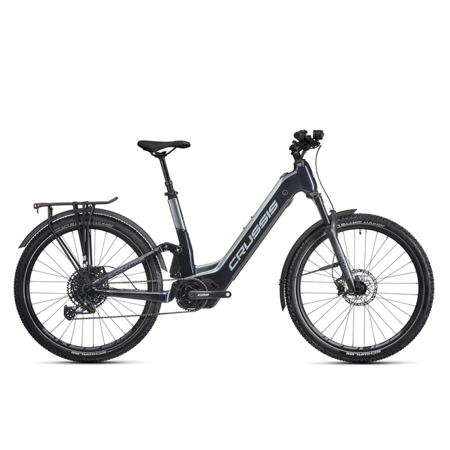 Rower elektryczny z pełnym zawieszeniem Crussis e-Country Full 10.10 720Wh 27,5" - model 2025 - Zielony Szmaragd - Zielony Szmaragd