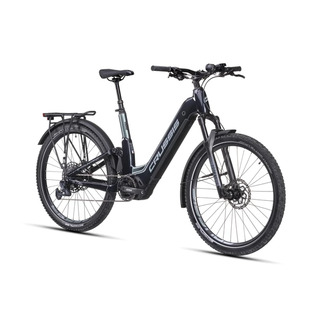 Rower elektryczny z pełnym zawieszeniem Crussis e-Country Full 10.10 720Wh 27,5" - model 2025 - Zielony Szmaragd