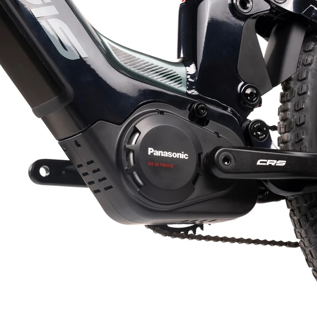 Rower elektryczny z pełnym zawieszeniem Crussis e-Country Full 10.10 720Wh 27,5" - model 2025 - Zielony Szmaragd