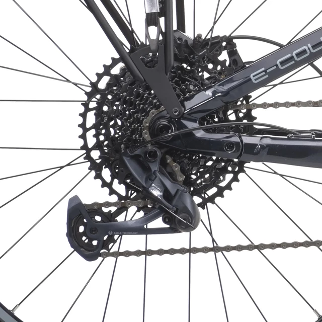 Rower elektryczny z pełnym zawieszeniem Crussis e-Country Full 10.10 720Wh 27,5" - model 2025 - Zielony Szmaragd