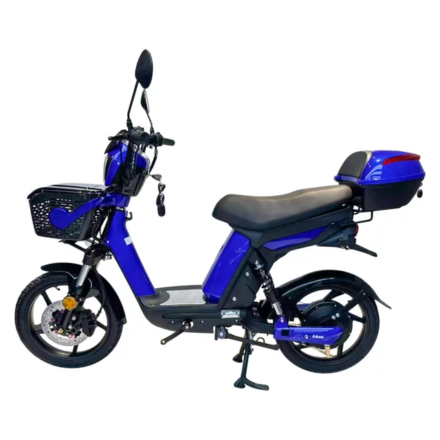 Skuter elektryczny W-TEC E-Greta II 12Ah 18" ∙ silnik 350 W ∙ zasięg do 50 km ∙ nośność 120 kg ∙ akumulator 15 Ah - Czarny