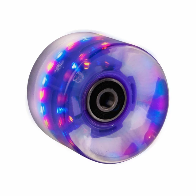 Świecące kółko do penny boardu 60*45 mm z łożyskami ABEC 7 - Niebieski - ciemny fiolet
