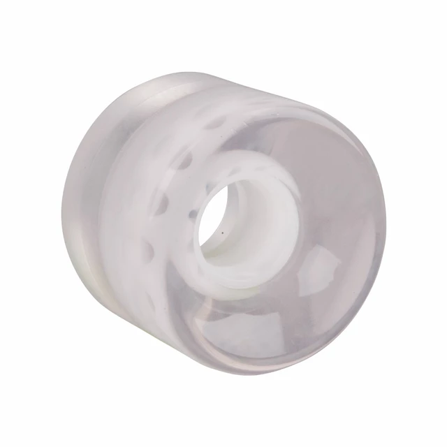 Przezroczyste kółko do deskorolki typu penny board fiszka 60*45 mm - Żółty - Biały