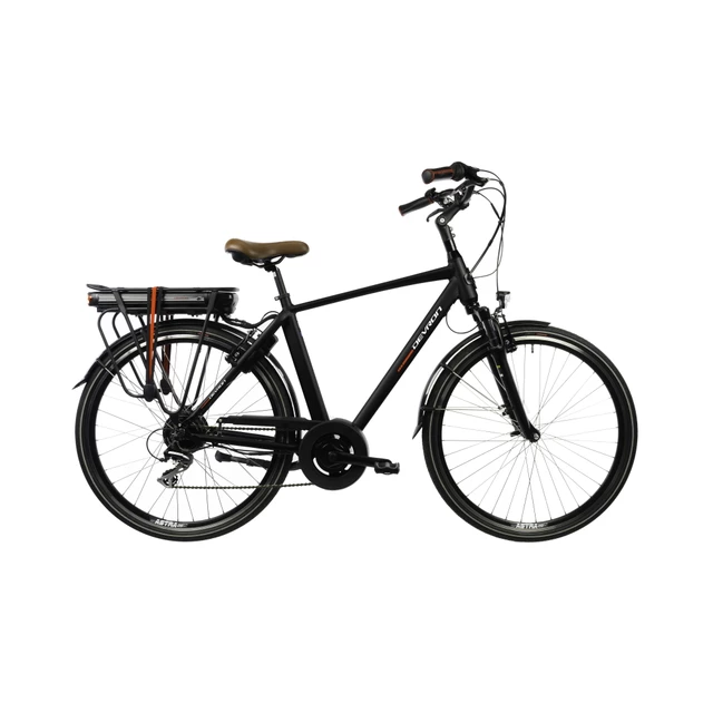 Miejski rower elektryczny Devron 28221 28" - 7.0 - Czarny - Czarny