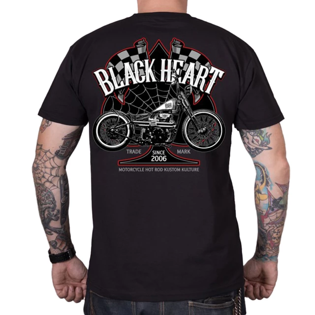 Koszulka BLACK HEART Chopper Race - Czarny