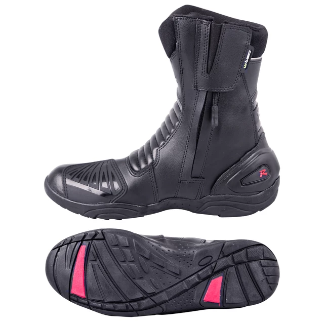 Skórzane buty motocyklowe W-TEC Bangoff - Czarny