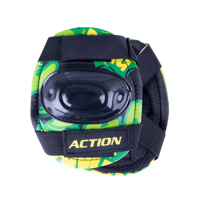 Zestaw dziecięcy: regulowane wrotki, kask, ochraniacze, torba Action Darly Boy - Zielono-czarny