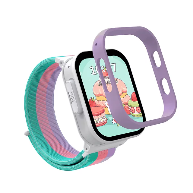 Smartwatch dziecięcy inSPORTline Cubbio ∙ wymienne ramki ∙ śledzenie GPS ∙ przycisk SOS ∙ połączenia głosowe ∙ IP 67 ∙ karta SIM