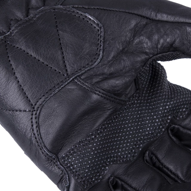 Męskie rękawice motocyklowe skórzane wentylowane W-TEC Swaton - Czarny