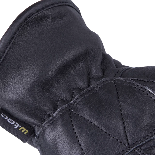 Męskie rękawice motocyklowe skórzane wentylowane W-TEC Swaton - Czarny