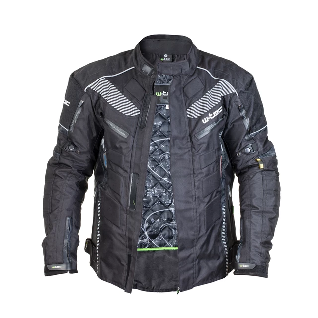 Męska kurtka motocyklowa W-TEC Kamicer - Czarno-szary