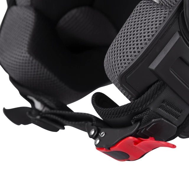 Kask motocyklowy otwarty na skuter W-TEC FS-710S Revolt Black - Czarny z gwiazdą