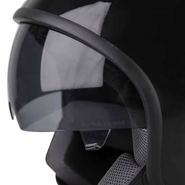 Kask motocyklowy otwarty na skuter W-TEC FS-710S Revolt Black - Czarny z gwiazdą