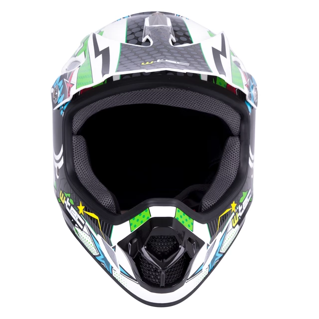 Kask Downhill na rower motor enduro W-TEC FS-605 Allride - Blue Ritual