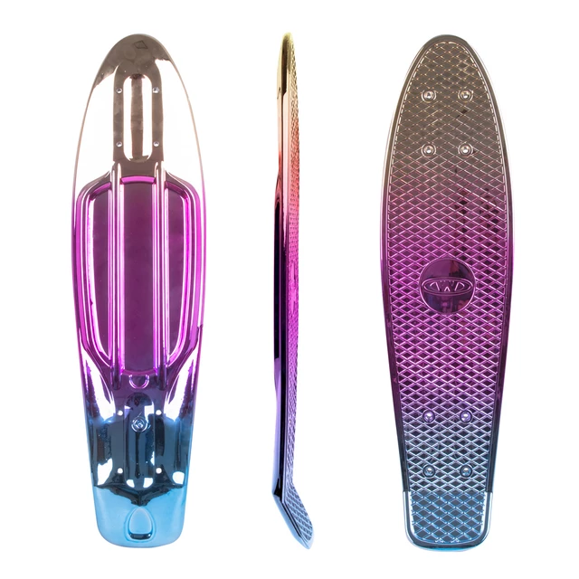 Blat do Deski typu fiszka penny board WORKER Mirria 22.5*6" - Żółty - Różowo-zielony