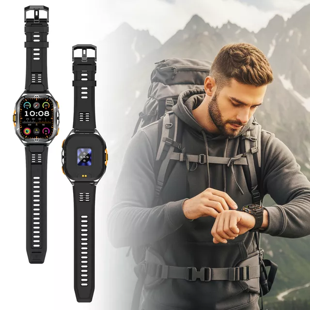 Smartwatch wodoodporny inSPORTline Zakuro – inteligentny zegarek 5 ATM ∙ połączenia ∙ kompas / barometr