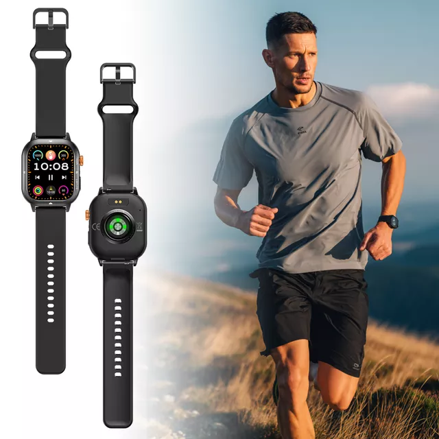 Smartwatch sportowy inSPORTline Gradana ∙ 100+ trybów sportowych ∙ bateria do 25 dni ∙ monitorowanie zdrowia ∙ asystent AI  ∙ wodoodporny