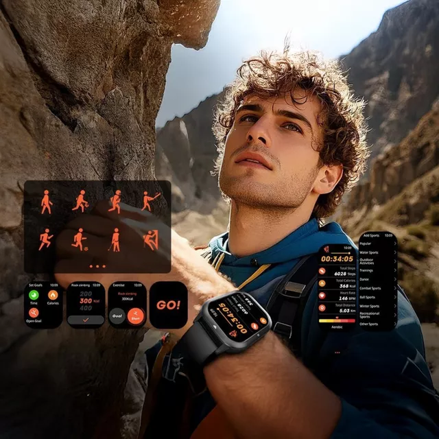 Smartwatch sportowy inSPORTline Melagra ∙ wodoodporny ∙ funkcja rozmów ∙ asystent AI ∙ monitorowanie tętna i snu ∙ 100+ trybów ∙ bateria do 25 dni