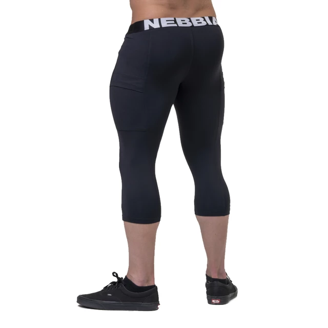 Legginsy 3/4 męskie Nebbia Legend of Today 188 - Czarny