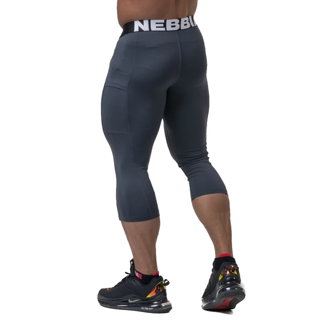 Legginsy 3/4 męskie Nebbia Legend of Today 188 - Czarny