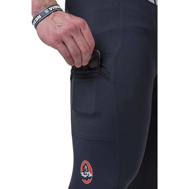 Legginsy 3/4 męskie Nebbia Legend of Today 188 - Czarny