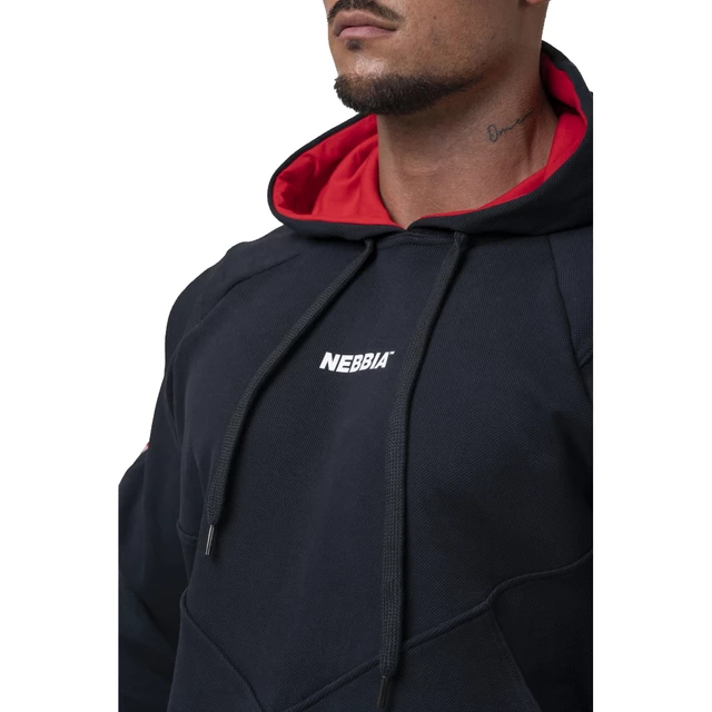 Bluza męska z kapturem Nebbia Unlock the Champion 194 - Czarny