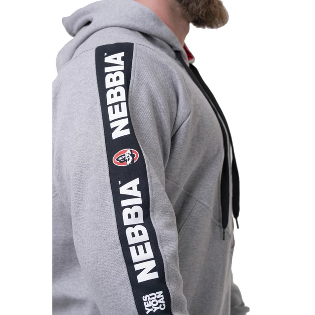 Bluza męska z kapturem Nebbia Unlock the Champion 194 - Czarny