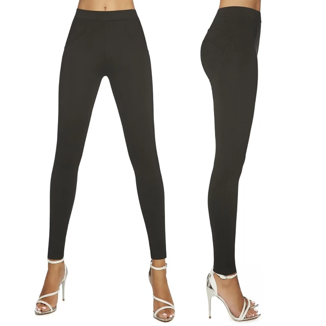 Legginsy damskie push-up BAS BLEU Iggy - Czarny - Czarny