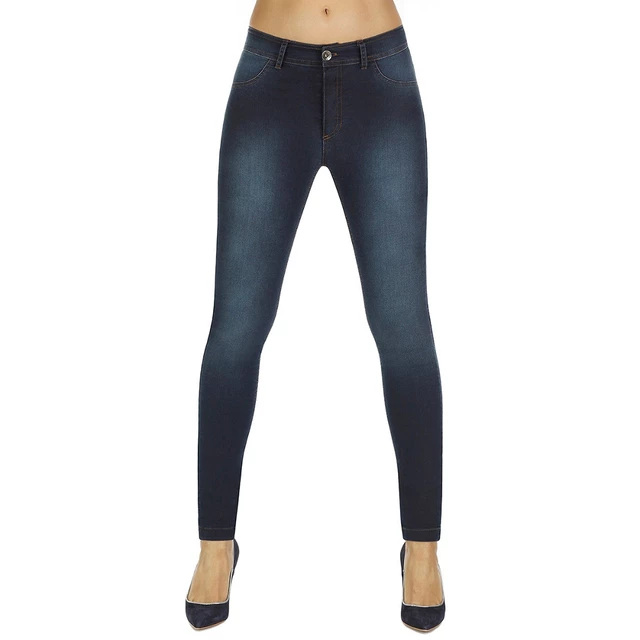 Legginsy damskie modelujące BAS BLEU Timea - Ciemny niebieski