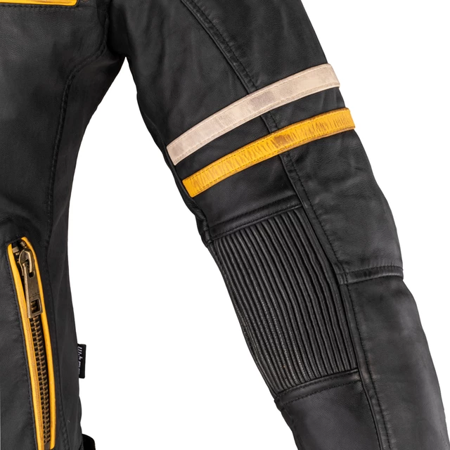 Damska skórzana kurtka motocyklowa W-TEC Traction Lady - Czarny