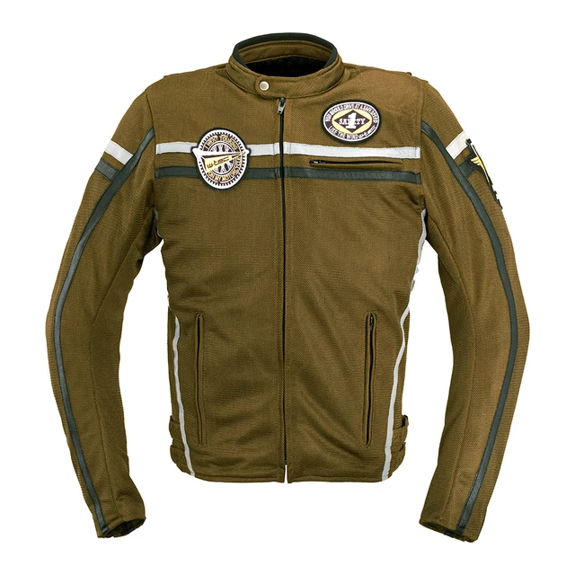 Męska kurtka motocyklowa W-TEC Bellvitage Brown Chameleon - kameleon khaki - kameleon khaki