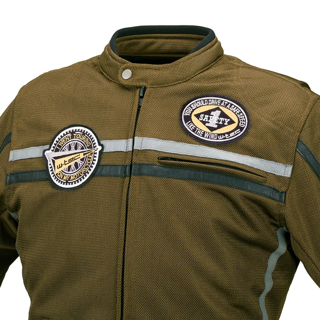 Męska kurtka motocyklowa W-TEC Bellvitage Brown Chameleon - kameleon khaki