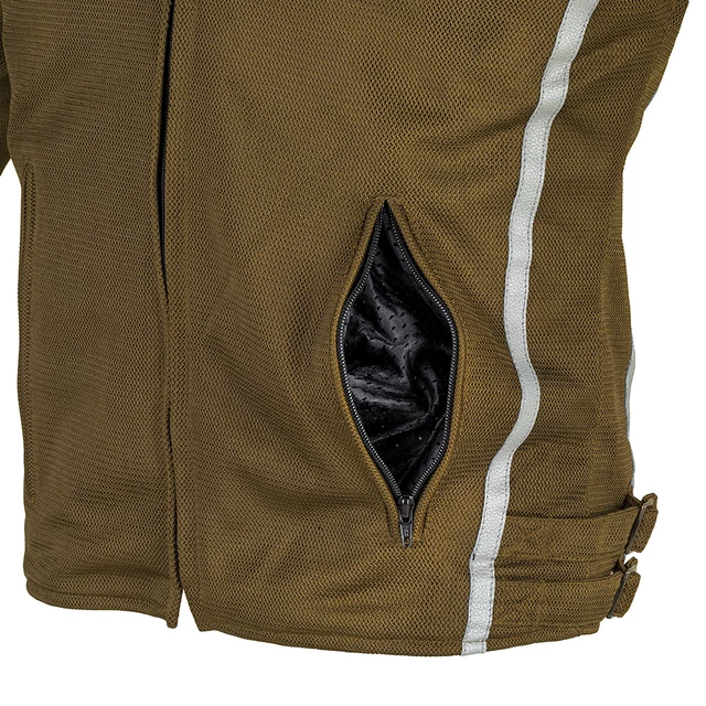 Męska kurtka motocyklowa W-TEC Bellvitage Brown Chameleon - kameleon khaki