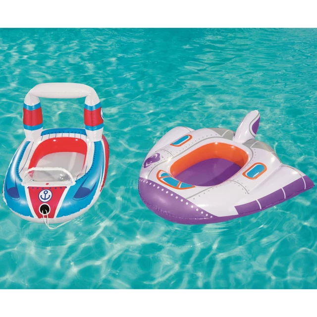 Ponton dla dzieci Bestway Baby Boat - Niebiesko-czerwony