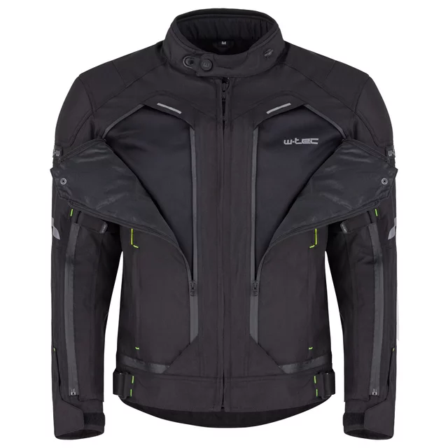Kurtka motocyklowa W-TEC Progair - Czarny-fluo - Czarny-fluo