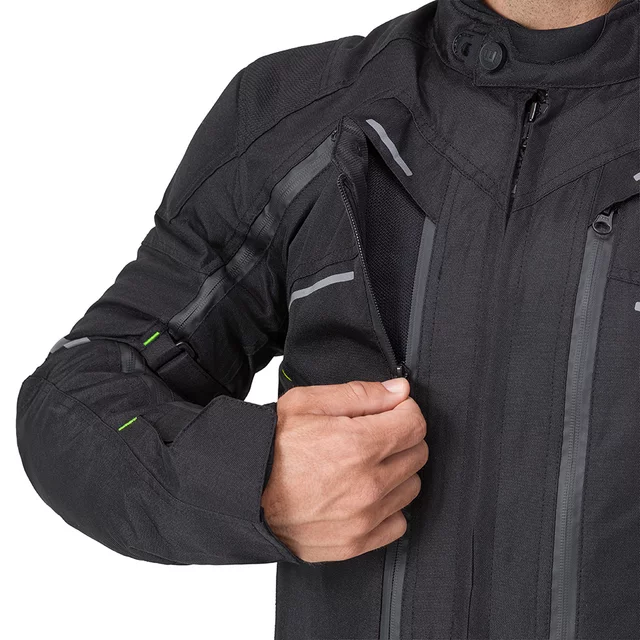 Kurtka motocyklowa W-TEC Progair - Czarny-fluo