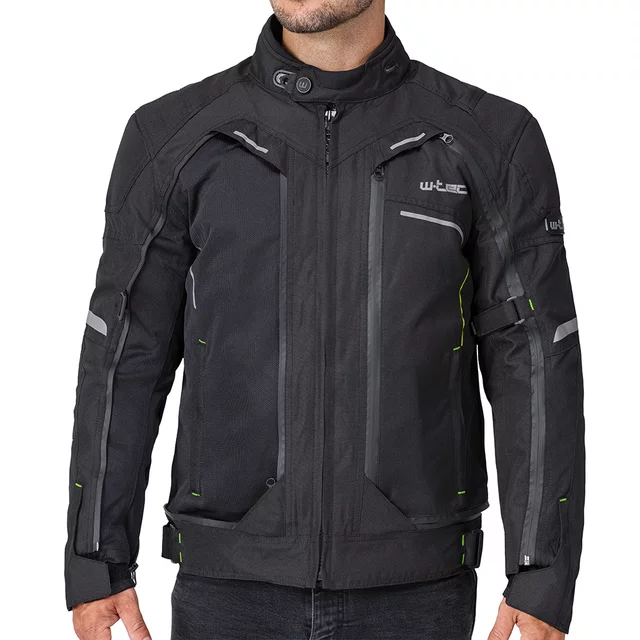 Kurtka motocyklowa W-TEC Progair - Czarny-fluo