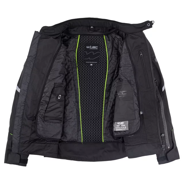 Kurtka motocyklowa W-TEC Progair - Czarny-fluo