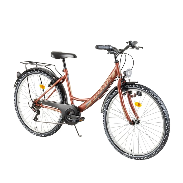 Rower miejski Kreativ 2614 26" 3.0 - Zielony - Pearl Copper
