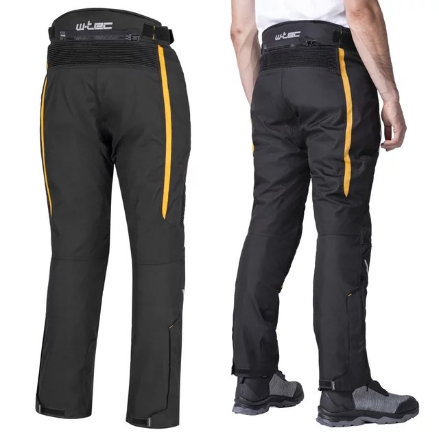 Męskie letnie spodnie motocyklowe W-TEC Toranio - Czarno-żółty