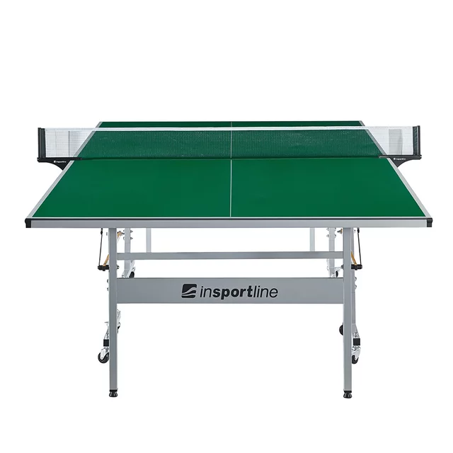 Zewnętrzny stół do tenisa stołowego inSPORTline Outdoor 300 ∙ blat ACP UV ∙ rama stalowa 20x30 mm ∙ 8 kółek ∙ waga 62 kg ∙ z siatk - Niebieski