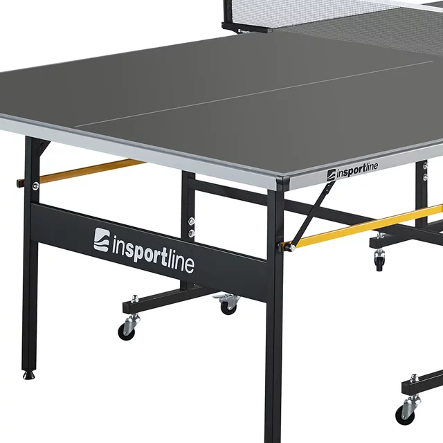 Zewnętrzny stół do tenisa stołowego inSPORTline Outdoor 300 ∙ blat ACP UV ∙ rama stalowa 20x30 mm ∙ 8 kółek ∙ waga 62 kg ∙ z siatk - Niebieski