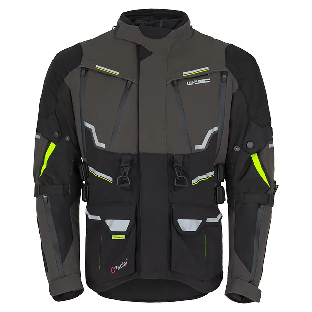 Męska kurtka motocyklowa W-TEC Daimick - Czarno-szary