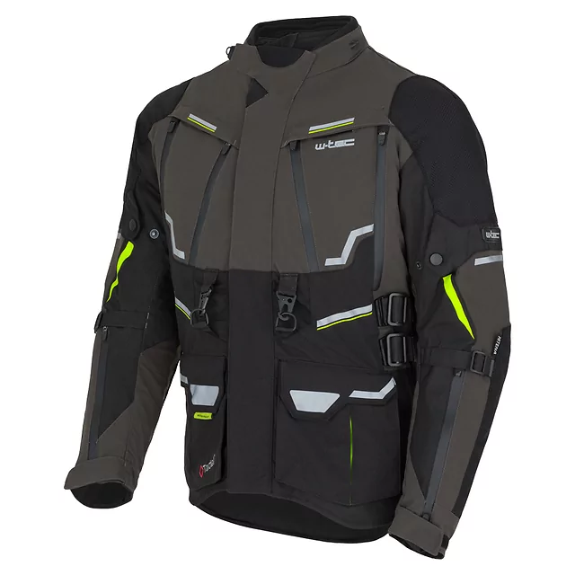 Męska kurtka motocyklowa W-TEC Daimick - Czarno-szary