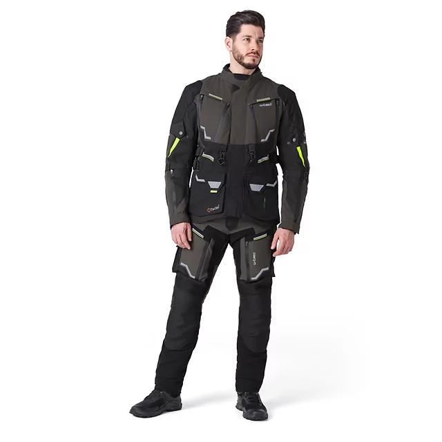 Męska kurtka motocyklowa W-TEC Daimick - Czarno-szary