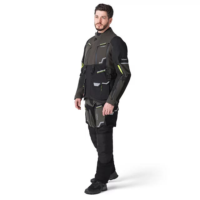 Męska kurtka motocyklowa W-TEC Daimick - Czarno-szary